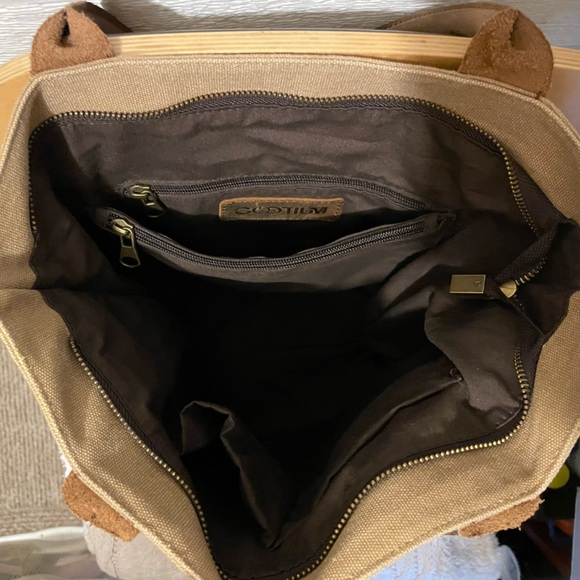 Large Canvas Crossbody Bag - Picture 3 of 5